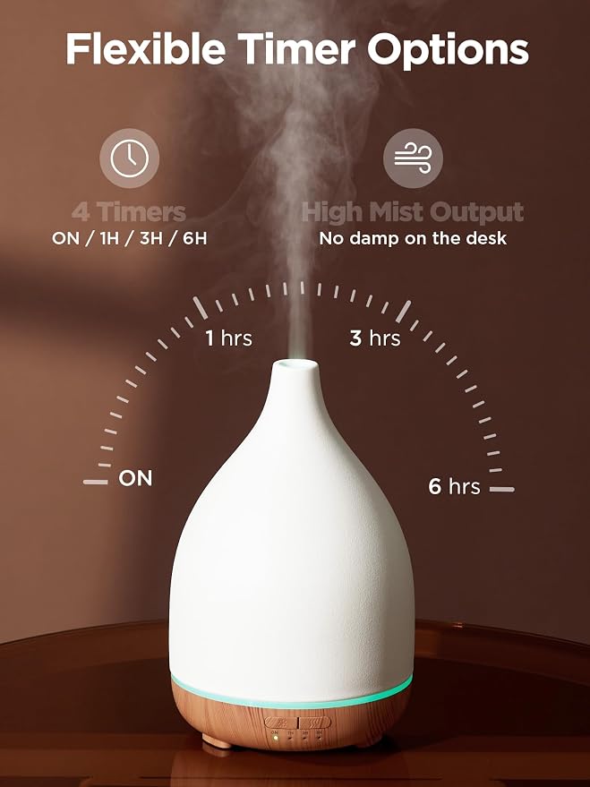 InnoGear Oil Diffuser, 300ML Ceramic Diffuser - Image 3