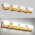 Tipace Gold Vanity Lights for Bathroom Modern LED 4 Lights Bathroom Vanity - Image 7