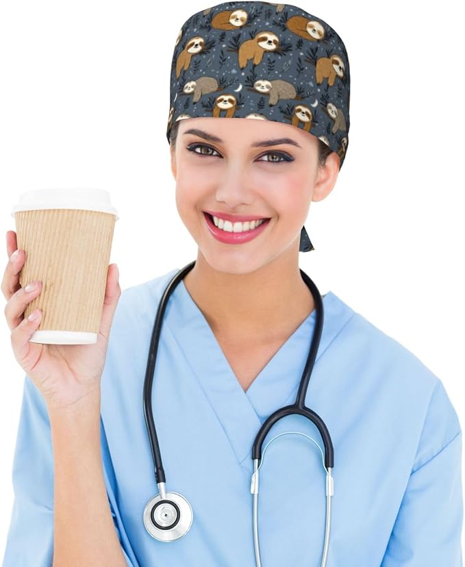 Alligator Ice Cream Working Cap, Scrub Cap - Image 6