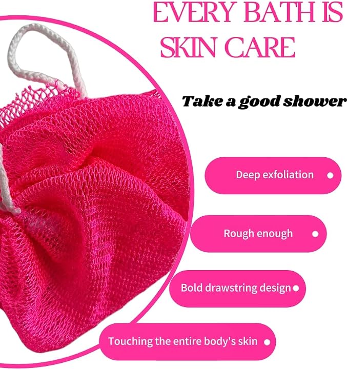 SPMKTBOZAI African Net Sponge Authentic, Exfoliating Body Scrubber Bath Sponge - Image 2