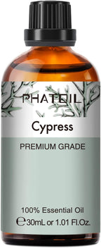 Cypress Essential Oil, 1.01Fl.Oz PHATOIL Pure Essential Oil Singles - Image 2