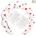 Zkptops Spa Headband for Washing Face Wristband Set Sponge Makeup Skincare by ZKPTOPS