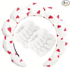 Zkptops Spa Headband for Washing Face Wristband Set Sponge Makeup Skincare by ZKPTOPS