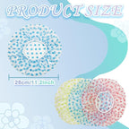 18Pcs Plastic Shower Caps for Women Reusable Waterproof Bath Caps Bathing Hair - Image 2