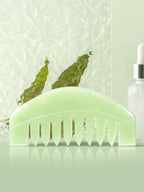 airogym 2 PCS Natural Jade Massage Comb, Guasha Scraping Scalp Comb, Meridians - Image 4