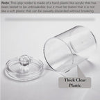 WEISHI 6 Pack Qtip Holder Dispenser -Cotton Ball, Round Pads, Small Clear - Image 7