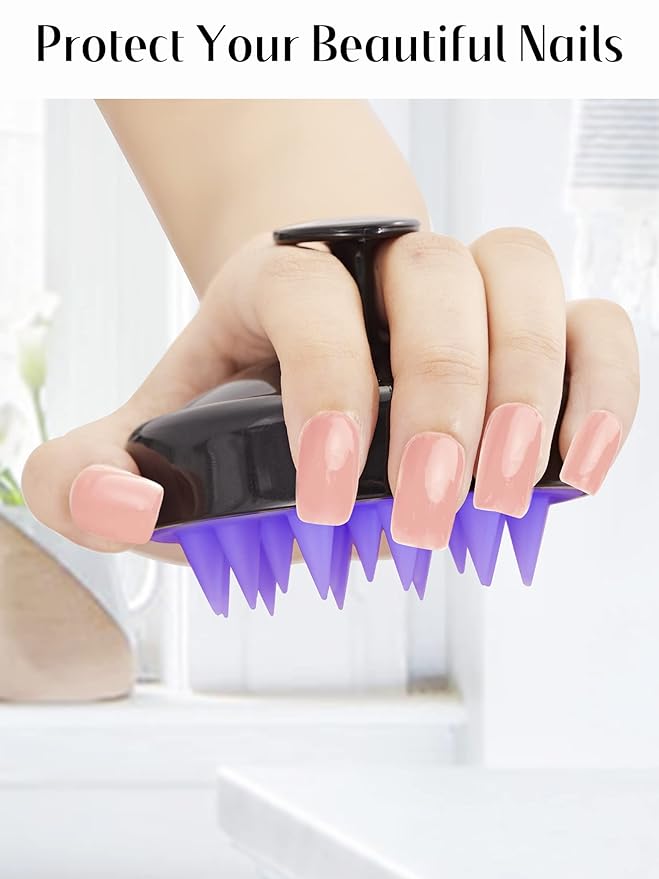 HEETA Scalp Massager Hair Growth, Soft Silicone Scalp Scrubber Shampoo Brush - Image 4