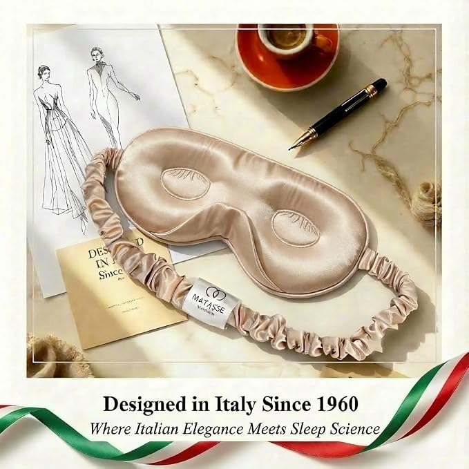 MATASSE 100% Mulberry Silk Sleep Mask 22 Momme Grade 6A - Image 2