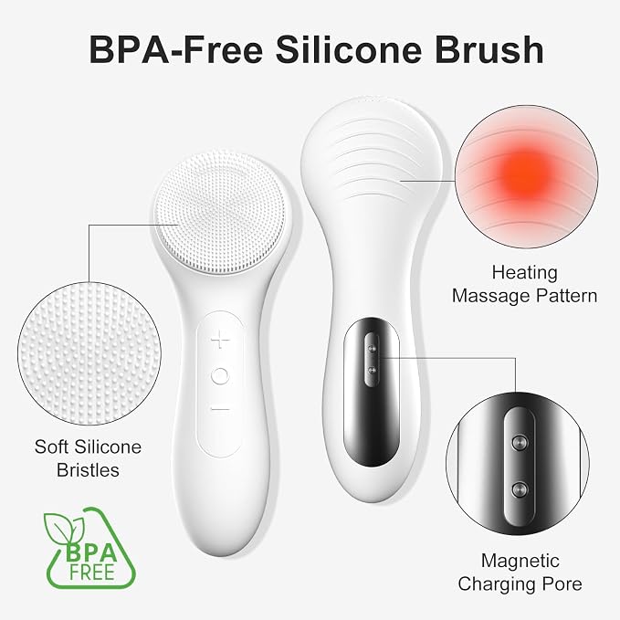 OWLMATE Facial Cleansing Brush, Electric Face Scrubber - Image 4