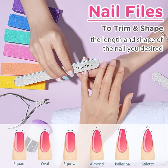 TsMADDTs Nail Buffers and Files, Professional Manicure Tools Kit, Nail Care - Image 3