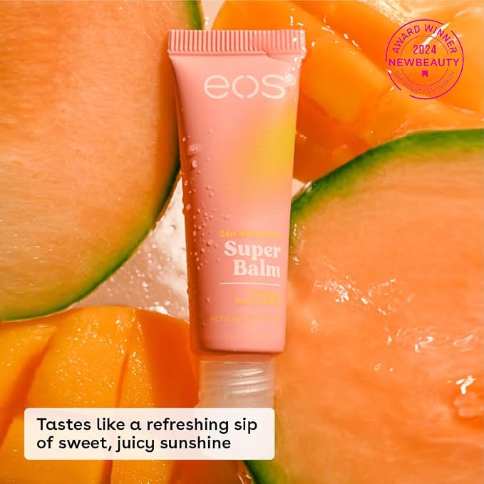 eos 24H Moisture Super Balm- Watermelon Frosé & Mango Melonade, Lip Mask - Image 3