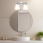 Hamilyeah Modern Chrome Bathroom Vanity Light Fixture Over Mirror, 2 Light - Image 7