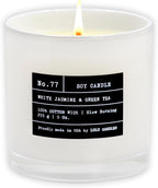 Lulu Candles | White Jasmine & Green Tea | Luxury Scented Soy Jar Candle | Hand - Image 2