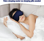 Silk Eye Mask with Adjustable Strap, Satin Blackout Sleeping Mask - Image 6