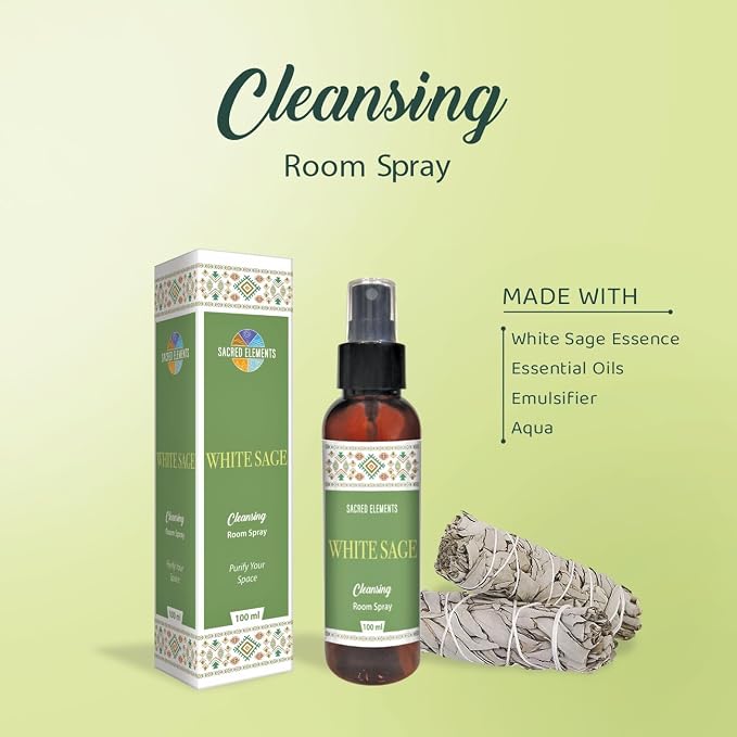 Sacred Element's White Sage Room Spray | Natural Purifying Mist - Image 2