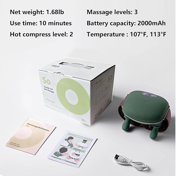 Neck Massager 2025, with Heat Electric Shoulder & Cervical Massage - Image 7