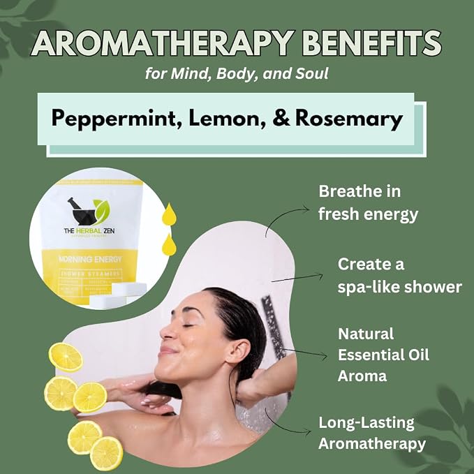 Morning Energy Shower Steamers Aromatherapy 10 Pack - Image 3