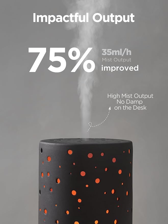 InnoGear Essential Oil Diffuser, 150ml Ceramic Diffuser Ultrasonic Air - Image 3