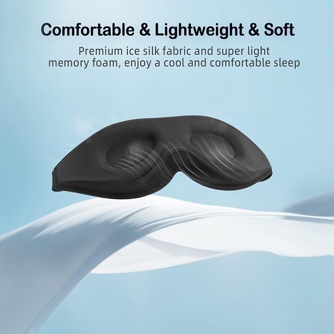 LitBear Sleep Masks for Women, Comfortable Night Sleeping Mask, Soft Contoured - Image 5