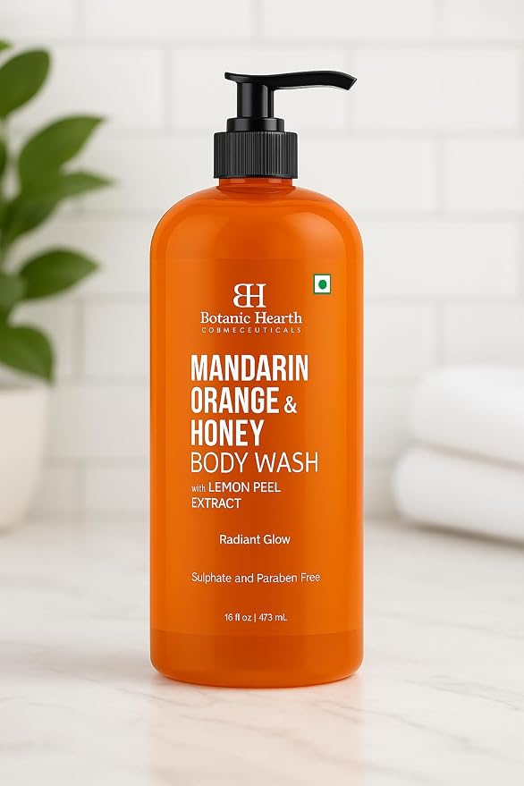 Botanic Hearth Mandarin Orange & Honey Body Wash – Refreshing Shower Gel - Image 3
