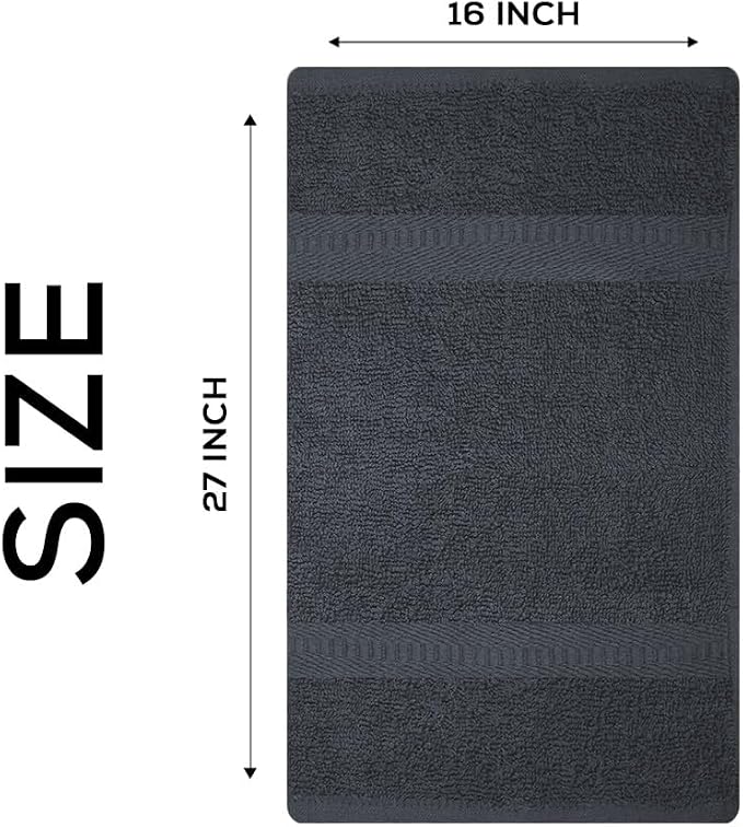Premium 100% Cotton Hand Towels – Pack of 24, 16x27 Inch – Quick-Dry, Highly - Image 2