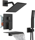 Midanya Shower System with Tub Spout, Bathtub Shower Faucet Set with Square by Midanya