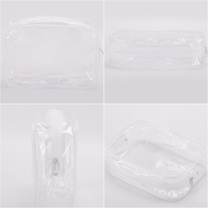 Tbestmax 10 Pcs Clear Cosmetic Bags Small Makeup Bags Portable Waterproof - Image 4