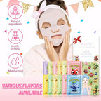 Kaely 12 Pack Fruit Face Masks for Kids, Kids Face Mask Spa Day Kit Supplies - Image 6