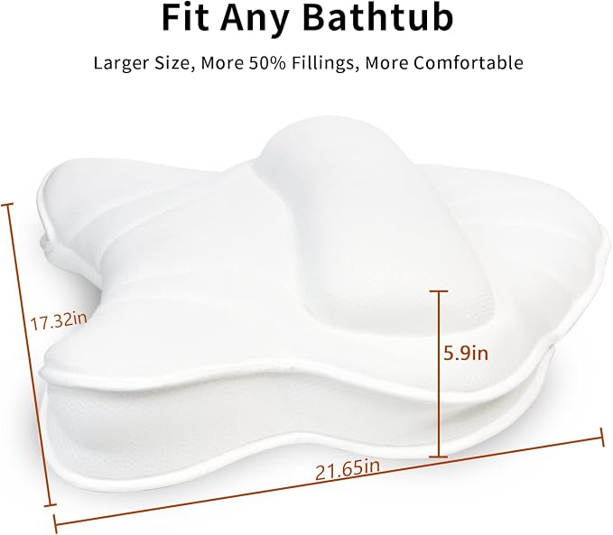 Poemland Extra Thick Large Bath Pillow - Image 3