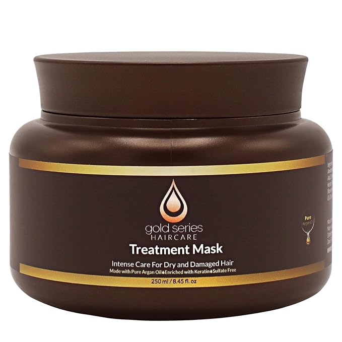 Gold Series Treatment Mask – Deep Hydrating Argan Oil Hair Mask by MoroccanGoldSeries