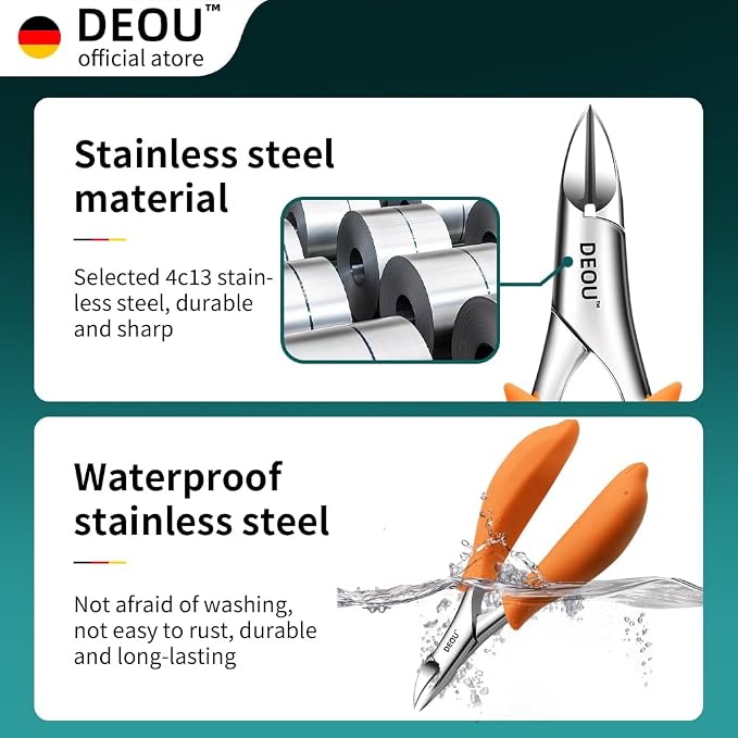 DEOU Podiatrist Toenail Clippers Ingrown Toenail Tools - Image 4