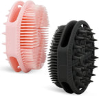 2-Pack Soft Silicone Dual-Sided Body Scrubber & Loofah | Gentle Exfoliating by HAYSNA