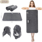 SUNLAND Microfiber Hair Towels Anti Frizz Hair Drying Towel Super Absorbent - Image 5
