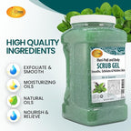 SPA REDI - Exfoliating Scrub Pumice Gel, Mint and Eucalyptus, 128 Oz - Manicure - Image 5