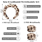 Tetizo Spa Headbands for Washing Face Wristband Set Sponge Makeup Skincare - Image 2
