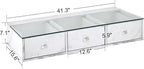 BarberPub Glass Top Wall Mount Station, Beauty Barber Spa Storage Cabinet - Image 3