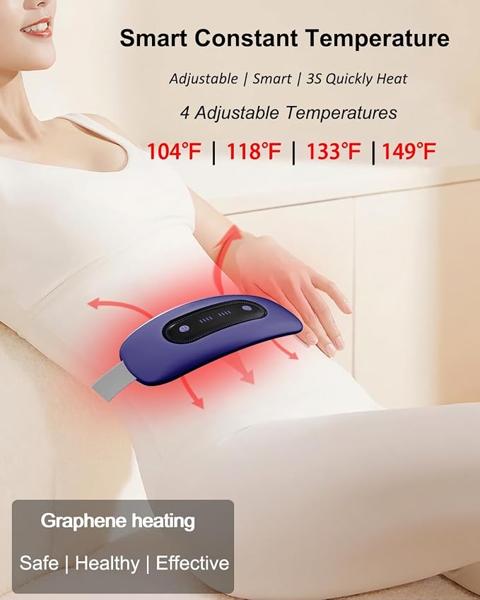 Electric Heating Pad, Portable Cordless Menstrual Heating Pad - Image 3