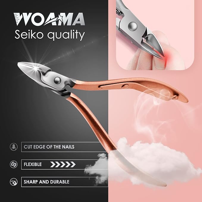 WOAMA Manicure Set Pedicure Kit - 30 in 1 Nail Kit Professional Stainless Steel - Image 4