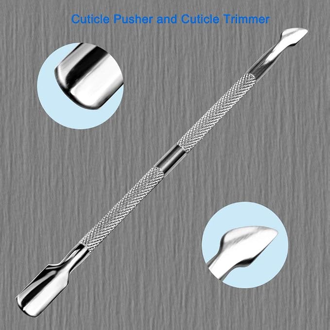 Professional Cuticle Pusher and Cutter, Cuticle Trimmer & Cuticle Remover - Image 3