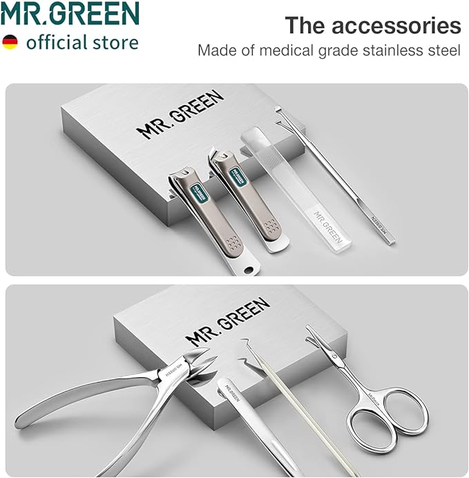 MR.GREEN Manicure Sets Pedicure Kits Stainless Steel Nail Clipper Personal Care - Image 4