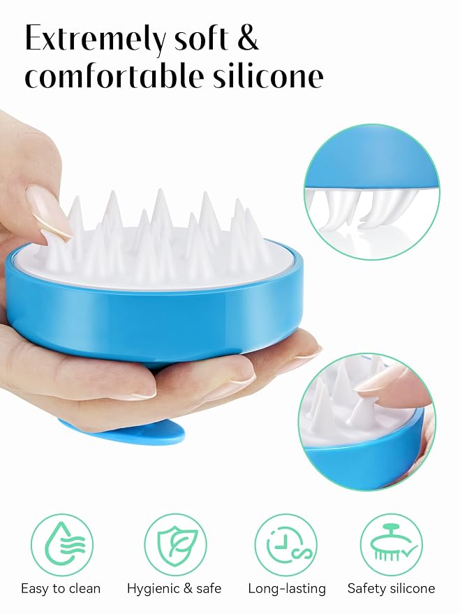 HEETA Scalp Massager with Soft Silicone Bristles - Image 3