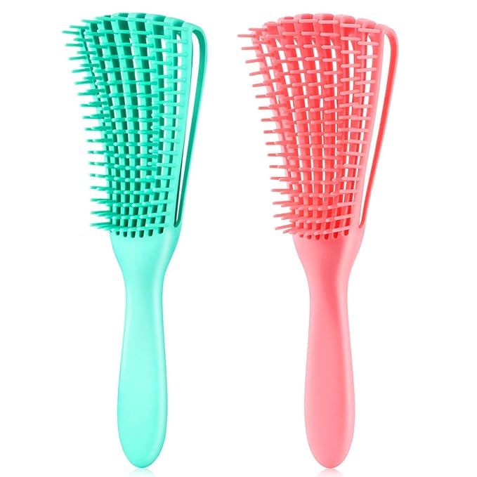 Detangling Brush for Textured 3a to 4c Kinky, Coily Hair by Unknown