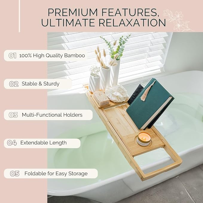Bathtub Tray and Full Body Bath Pillow Set - Image 6