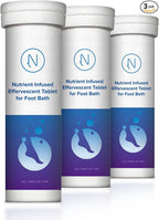 Diabetic Foot Soak Effervescent Tablets Foot Care by Nerve Spa, Anti-Swelling by M+PAIN+MANAGEMENT+TECHNOLOGIES