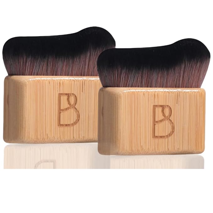 BS-MALL Self Tanning Body Brush Makeup Brushes Set of 2 – Multi-Purpose Body by BS-MALL