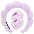 Spa Headbands for Washing Face Wristband Set Sponge Makeup Skincare Headband by Tetizo