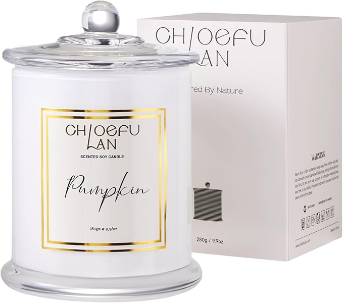 Chloefu LAN Pumpkin Candle, Fall Candles by ChloefuLANScentedCandles
