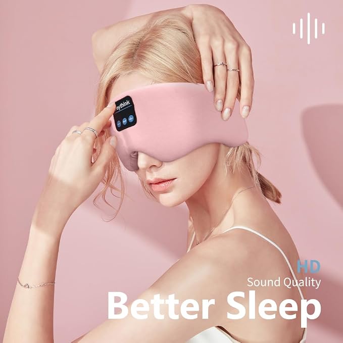 Joythink Weighted Eye Masks Bluetooth Sleep Mask Headphones Silk Wireless - Image 4