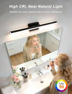 IZORRO Modern Bathroom Vanity Light 40 inch, 32W Dimmable Led Bathroom Light - Image 2