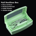Nail Tool Sterilizer Box Plastic Disinfectant Container - Image 2